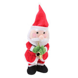 Electric Music Christmas Toy Doll 8 Songs Continuous Play Dancing Singing Glowing Swinging Plush Toy for Kids Adults Santa Claus