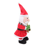 Electric Music Christmas Toy Doll 8 Songs Continuous Play Dancing Singing Glowing Swinging Plush Toy for Kids Adults Santa Claus