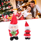 Electric Music Christmas Toy Doll 8 Songs Continuous Play Dancing Singing Glowing Swinging Plush Toy for Kids Adults Santa Claus