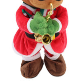 Electric Music Christmas Toy Doll 8 Songs Continuous Play Dancing Singing Glowing Swinging Plush Toy for Kids Adults Christmas Elk