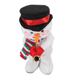Electric Music Christmas Toy Doll 8 Songs Continuous Play Dancing Singing Glowing Swinging Plush Toy for Kids Adults Christmas Snowman - Side View