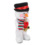 Electric Music Christmas Toy Doll 8 Songs Continuous Play Dancing Singing Glowing Swinging Plush Toy for Kids Adults Christmas Snowman