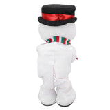 Electric Music Christmas Toy Doll 8 Songs Continuous Play Dancing Singing Glowing Swinging Plush Toy for Kids Adults Christmas Snowman