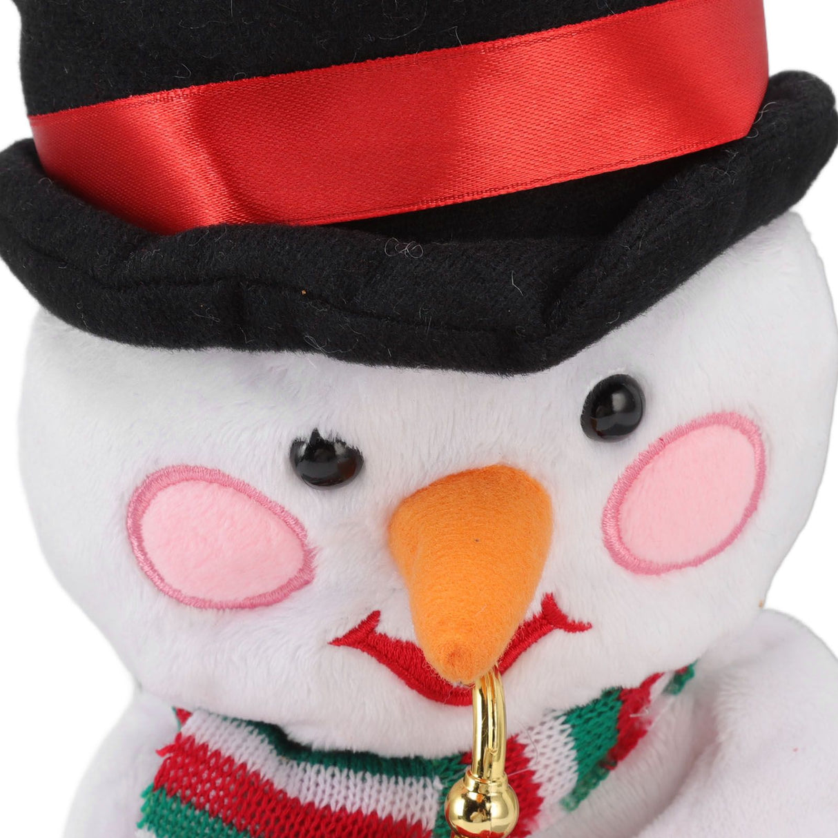 Electric Music Christmas Toy Doll 8 Songs Continuous Play Dancing Singing Glowing Swinging Plush Toy for Kids Adults Christmas Snowman