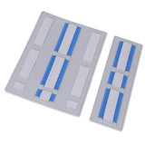 Portable Electronic Plywood Organizer Attachable to Laptop Notebook Cable Wireless Mouse Gray - Front View