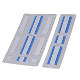 Portable Electronic Plywood Organizer Attachable to Laptop Notebook Cable Wireless Mouse Gray - Rear View