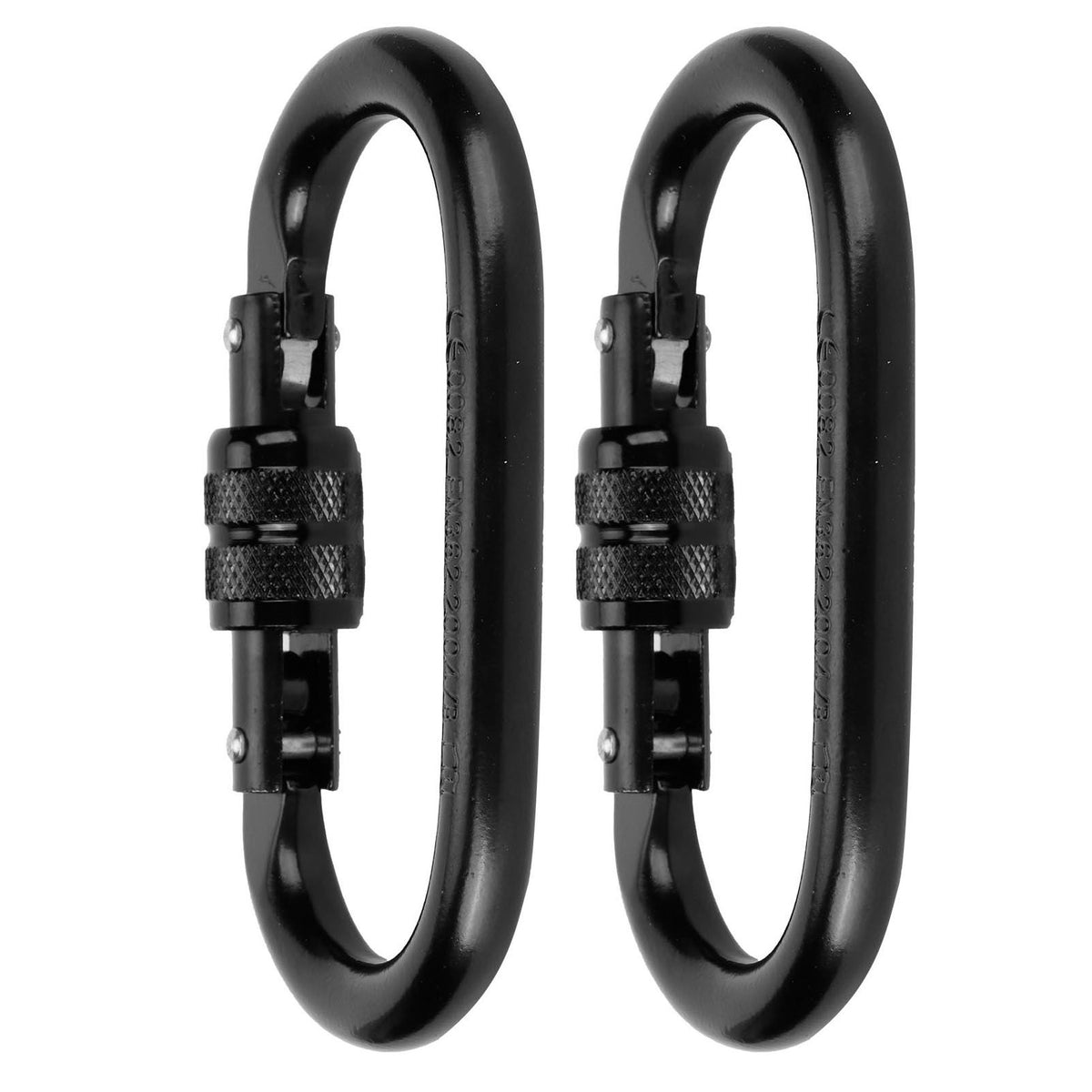 2Pcs Carabiner Alloy Steel O shaped Security Buckle for Hammock Outdoor Climbing Mountaineering