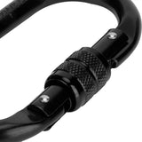 2Pcs Carabiner Alloy Steel O shaped Security Buckle for Hammock Outdoor Climbing Mountaineering