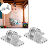 2Set Swing Hanger Iron Suspension Hammock Hanging Chair Hook Fixed Plate Accessories