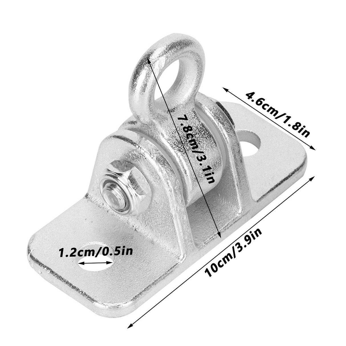 2Set Swing Hanger Iron Suspension Hammock Hanging Chair Hook Fixed Plate Accessories