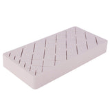 24 Slots Silicone Lipstick Organizer Makeup Cosmetics Holder Storage Box Display StandPink - Front View