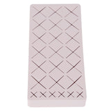24 Slots Silicone Lipstick Organizer Makeup Cosmetics Holder Storage Box Display StandPink - Top-Down View