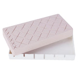24 Slots Silicone Lipstick Organizer Makeup Cosmetics Holder Storage Box Display StandPink - 45-Degree Angle