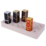 24 Slots Silicone Lipstick Organizer Makeup Cosmetics Holder Storage Box Display StandPink - Low Angle