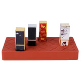 24 Slots Silicone Lipstick Organizer Makeup Cosmetics Holder Storage Box Display StandRed