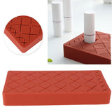 24 Slots Silicone Lipstick Organizer Makeup Cosmetics Holder Storage Box Display StandRed