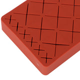24 Slots Silicone Lipstick Organizer Makeup Cosmetics Holder Storage Box Display StandRed