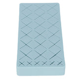24 Slots Silicone Lipstick Organizer Makeup Cosmetics Holder Storage Box Display StandBlue - Top-Down View
