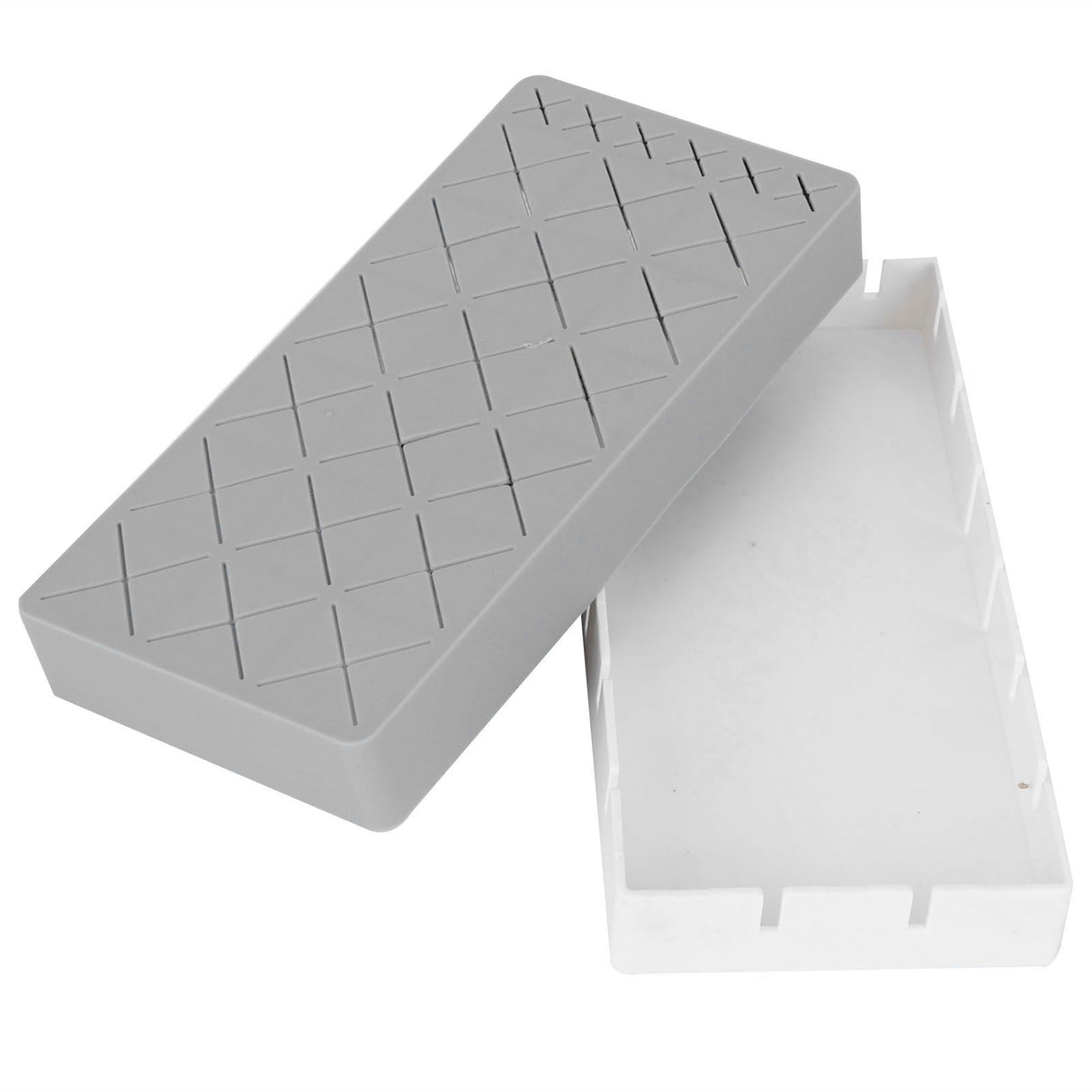 24 Slots Silicone Lipstick Organizer Makeup Cosmetics Holder Storage Box Display StandGray