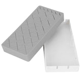 24 Slots Silicone Lipstick Organizer Makeup Cosmetics Holder Storage Box Display StandGray - 45-Degree Angle