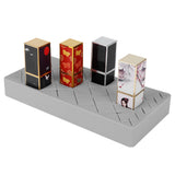 24 Slots Silicone Lipstick Organizer Makeup Cosmetics Holder Storage Box Display StandGray