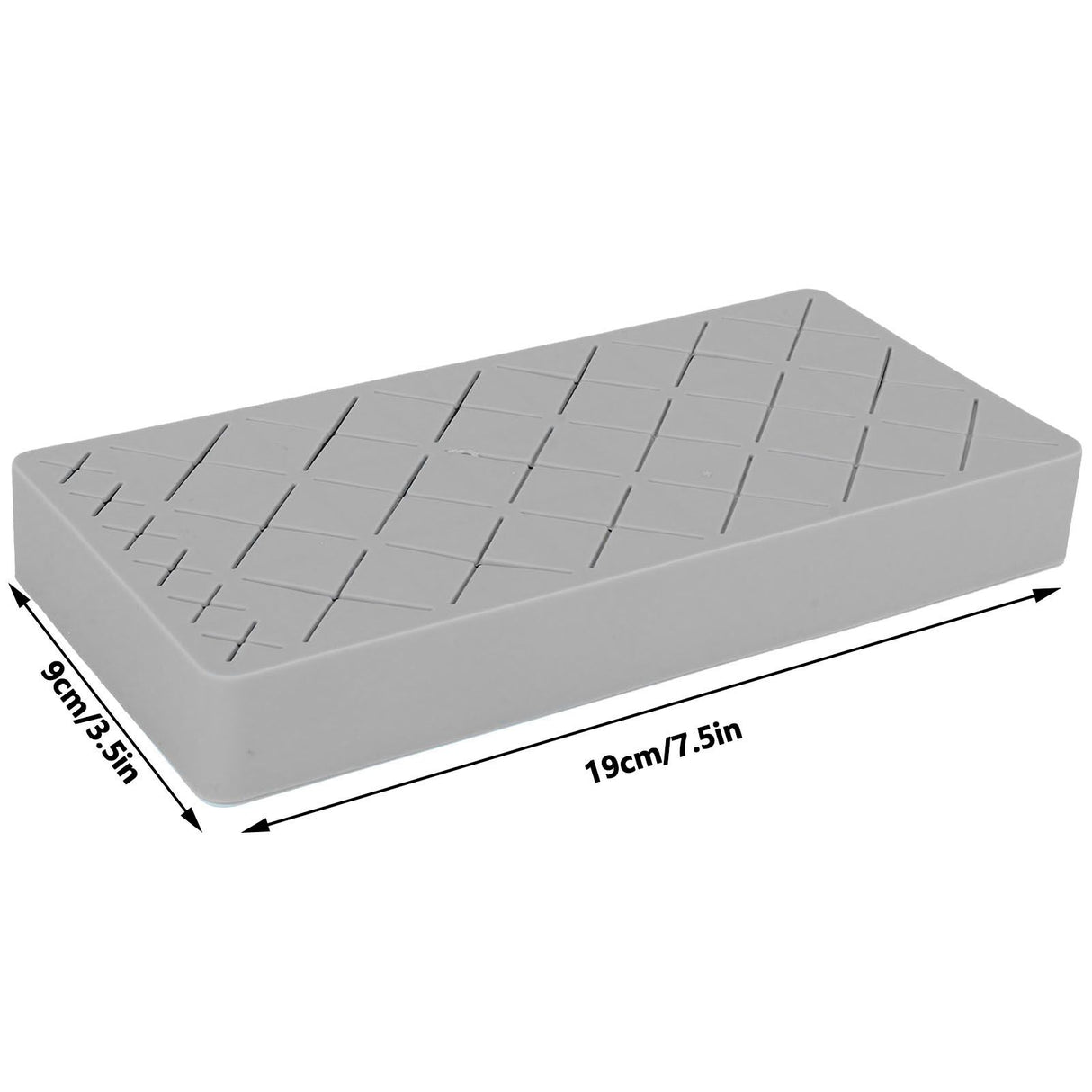 24 Slots Silicone Lipstick Organizer Makeup Cosmetics Holder Storage Box Display StandGray