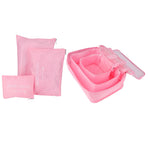 6Pcs/Set Storage Bag Clothing Sorting Bag Luggage Suitcase Packing Organizer for TravellingPink