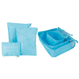 6Pcs/Set Storage Bag Clothing Sorting Bag Luggage Suitcase Packing Organizer for TravellingBlue