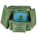 6Pcs/Set Storage Bag Clothing Sorting Bag Luggage Suitcase Packing Organizer for TravellingGreen