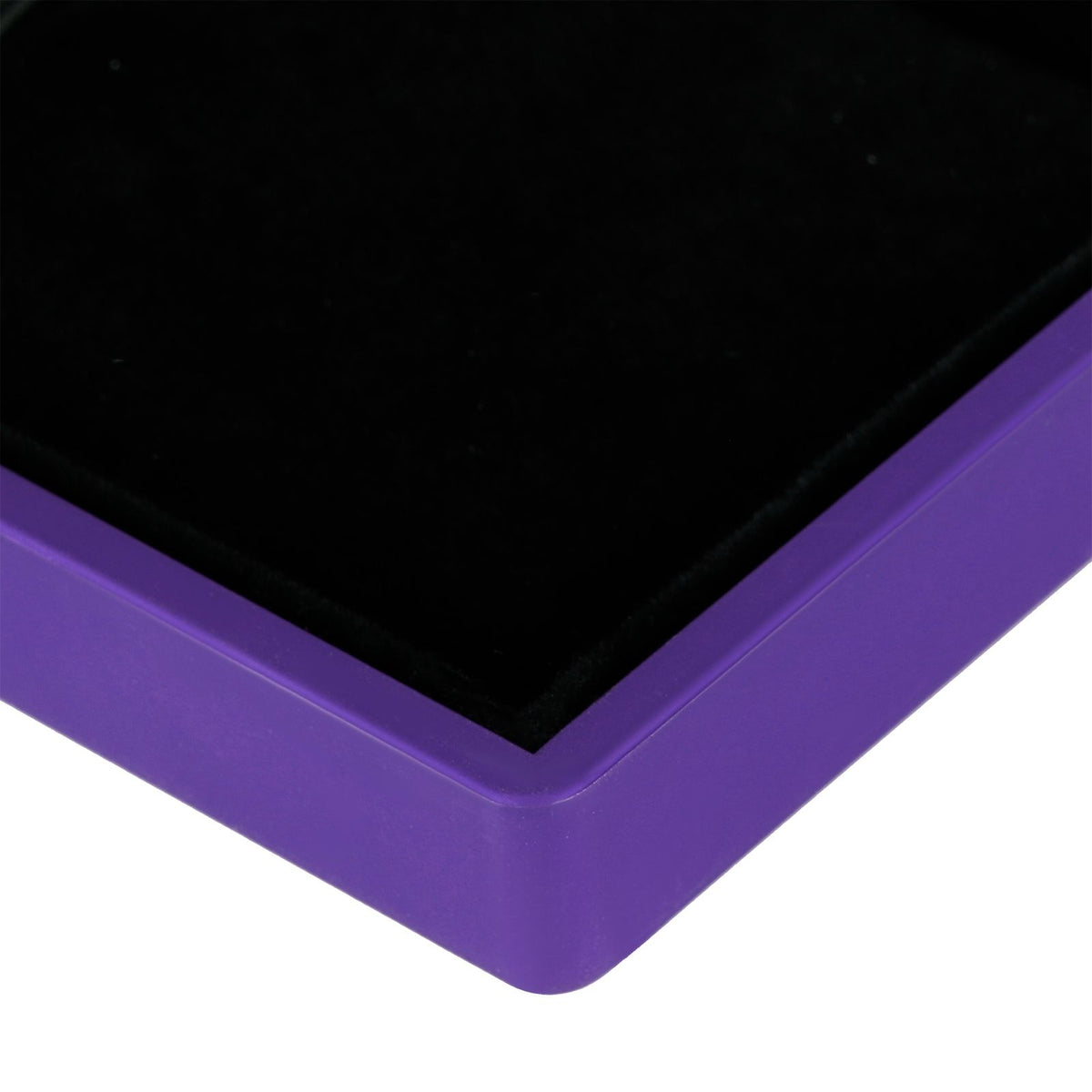 LED Jewelry Display Pendant Necklace Gift Box Ring Case Engagement Wedding SupplyPurple