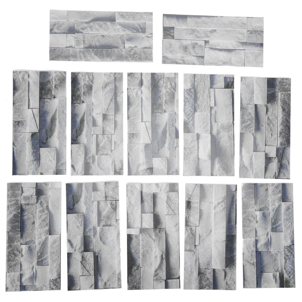 12Pcs PVC Tile Sticker Waterproof Self Adhesive Bathroom Kitchen Living Room Decor Floor Decal(KIT043 )