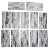 12Pcs PVC Tile Sticker Waterproof Self Adhesive Bathroom Kitchen Living Room Decor Floor Decal(KIT043 )