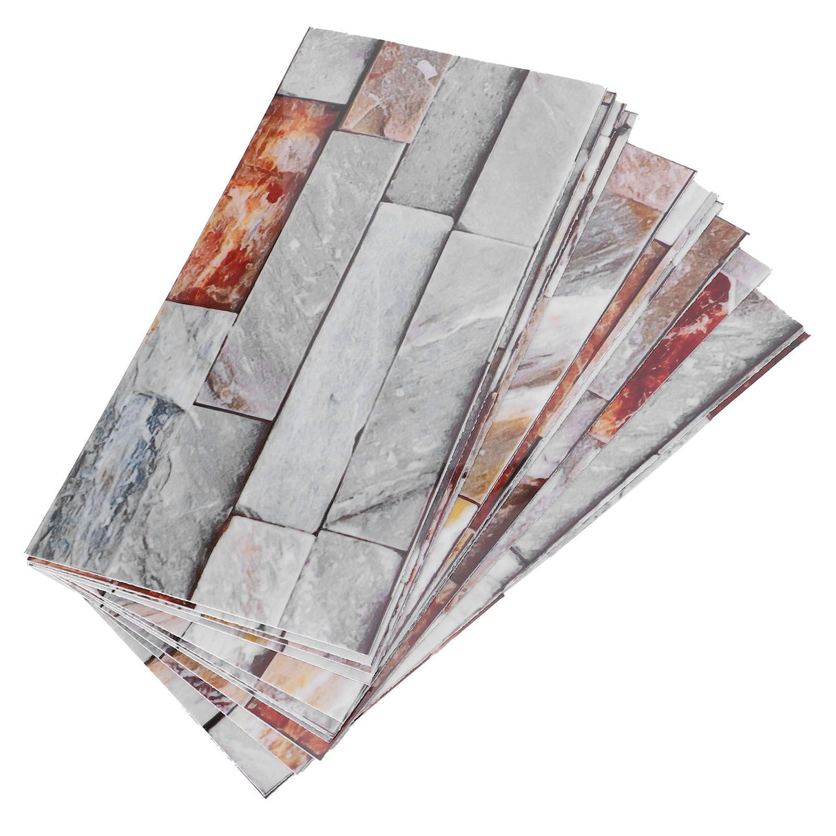 12Pcs PVC Tile Sticker Waterproof Self Adhesive Bathroom Kitchen Living Room Decor Floor Decal(KIT046 )