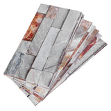 12Pcs PVC Tile Sticker Waterproof Self Adhesive Bathroom Kitchen Living Room Decor Floor Decal(KIT046 ) - Front View