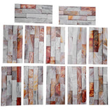 12Pcs PVC Tile Sticker Waterproof Self Adhesive Bathroom Kitchen Living Room Decor Floor Decal(KIT046 )