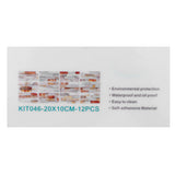 12Pcs PVC Tile Sticker Waterproof Self Adhesive Bathroom Kitchen Living Room Decor Floor Decal(KIT046 )