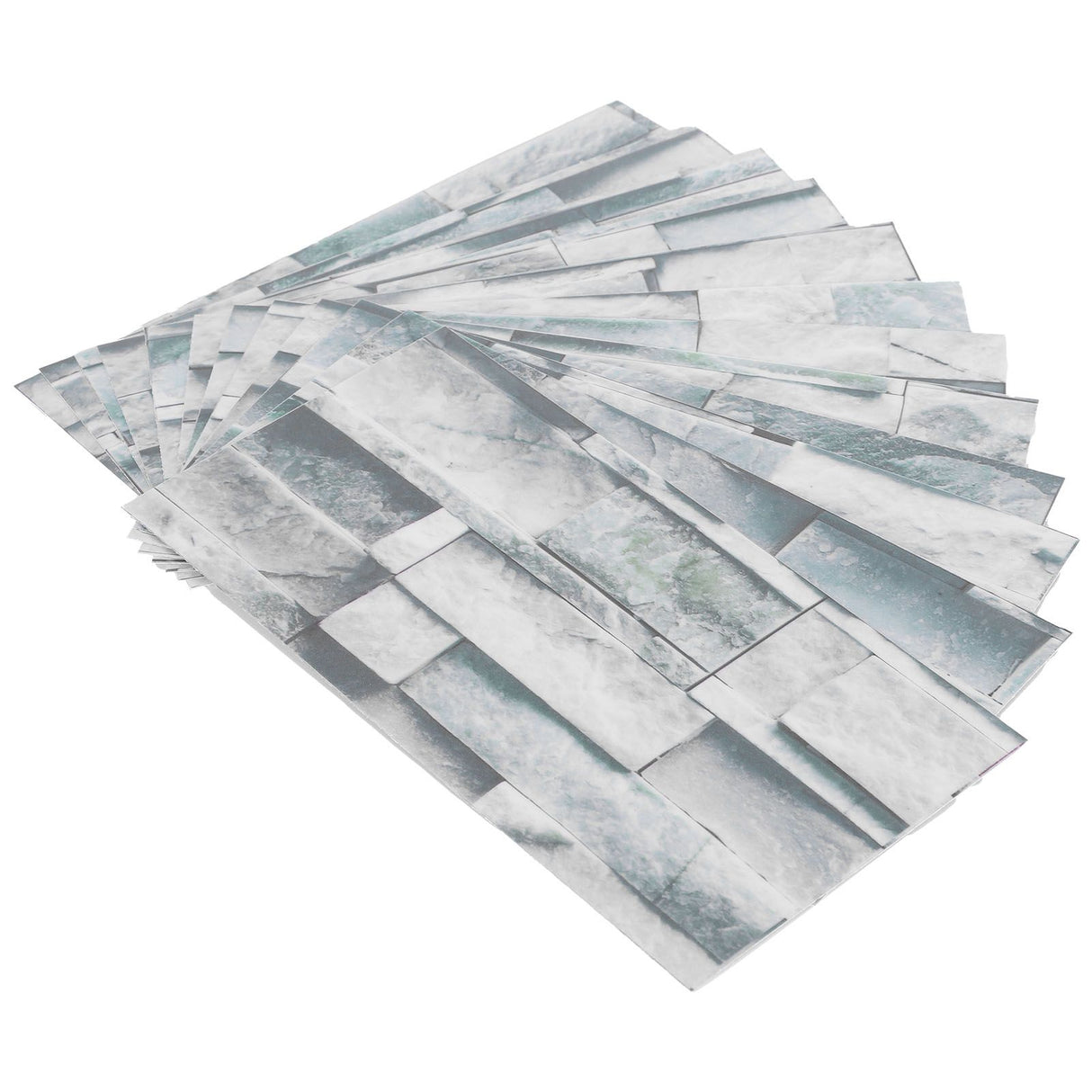 12Pcs PVC Tile Sticker Waterproof Self Adhesive Bathroom Kitchen Living Room Decor Floor Decal(KIT042 )