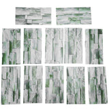 12Pcs PVC Tile Sticker Waterproof Self Adhesive Bathroom Kitchen Living Room Decor Floor Decal(KIT042 ) - Rear View