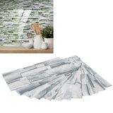 12Pcs PVC Tile Sticker Waterproof Self Adhesive Bathroom Kitchen Living Room Decor Floor Decal(KIT042 ) - Extra Image
