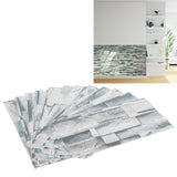 12Pcs PVC Tile Sticker Waterproof Self Adhesive Bathroom Kitchen Living Room Decor Floor Decal(KIT042 ) - Extra Image