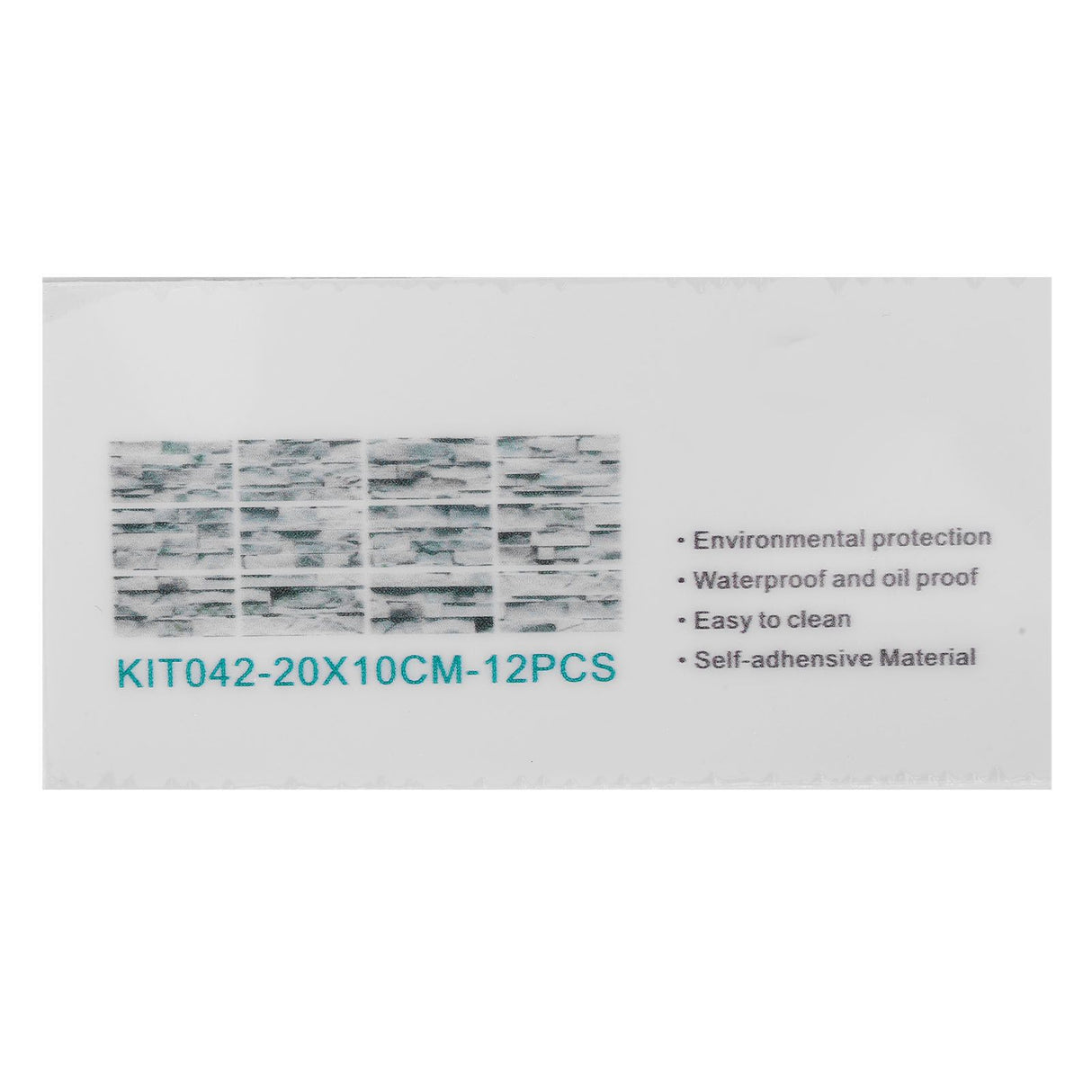 12Pcs PVC Tile Sticker Waterproof Self Adhesive Bathroom Kitchen Living Room Decor Floor Decal(KIT042 )