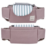 Baby Stroller Hanging Bag Organizer Universal Cup Holder Storage Bag Strollers AccessoryGreen Stripe