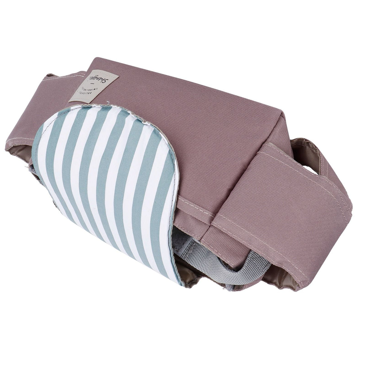 Baby Stroller Hanging Bag Organizer Universal Cup Holder Storage Bag Strollers AccessoryGreen Stripe