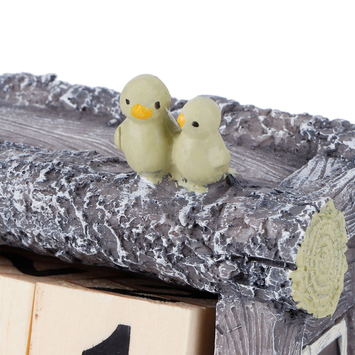 Cartoon Wood House Shaped Calendar Table Calendar for Living Room Crafts Decoration