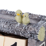 Cartoon Wood House Shaped Calendar Table Calendar for Living Room Crafts Decoration