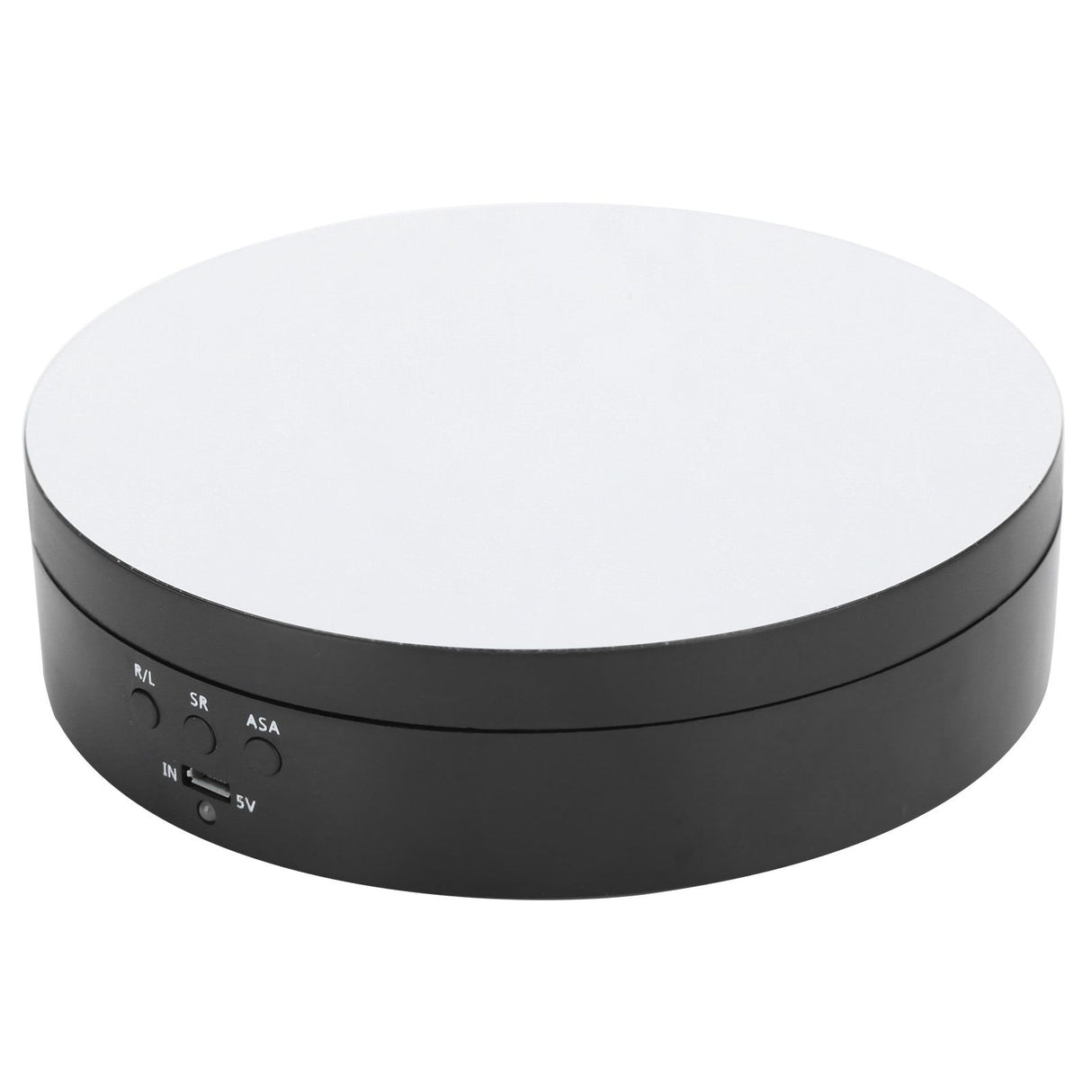 3 Speeds Electric Rotating Display Stand 360 Degree Turntable Jewelry Holder USB ChargingBlack
