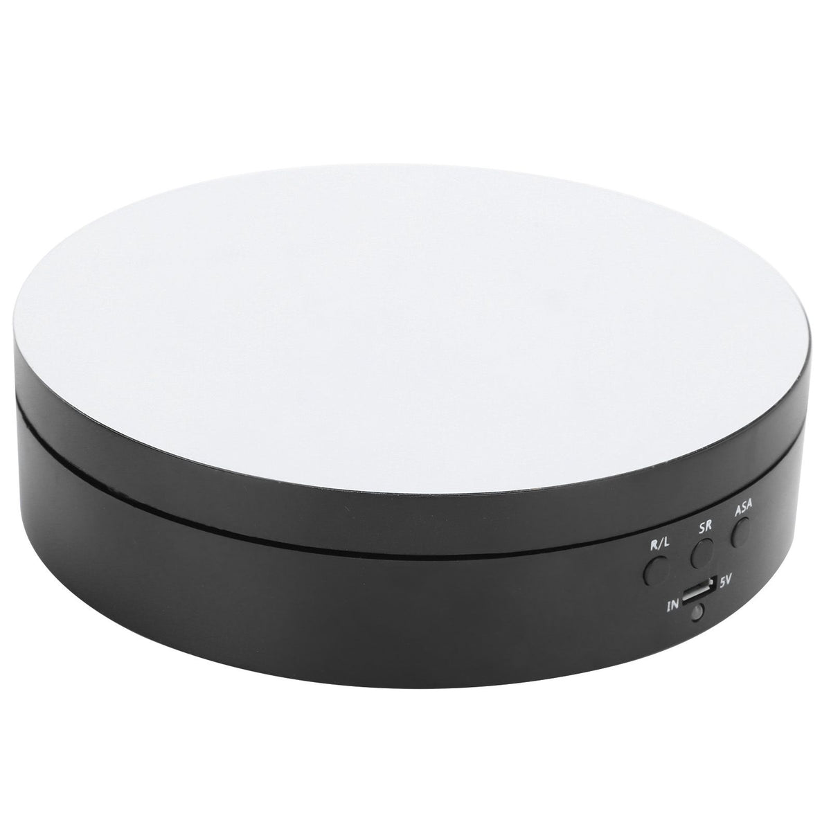 3 Speeds Electric Rotating Display Stand 360 Degree Turntable Jewelry Holder USB ChargingBlack