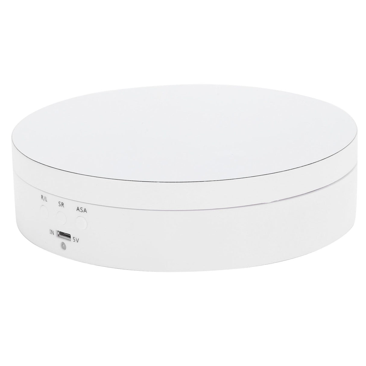 3 Speeds Electric Rotating Display Stand 360 Degree Turntable Jewelry Holder USB ChargingWhite