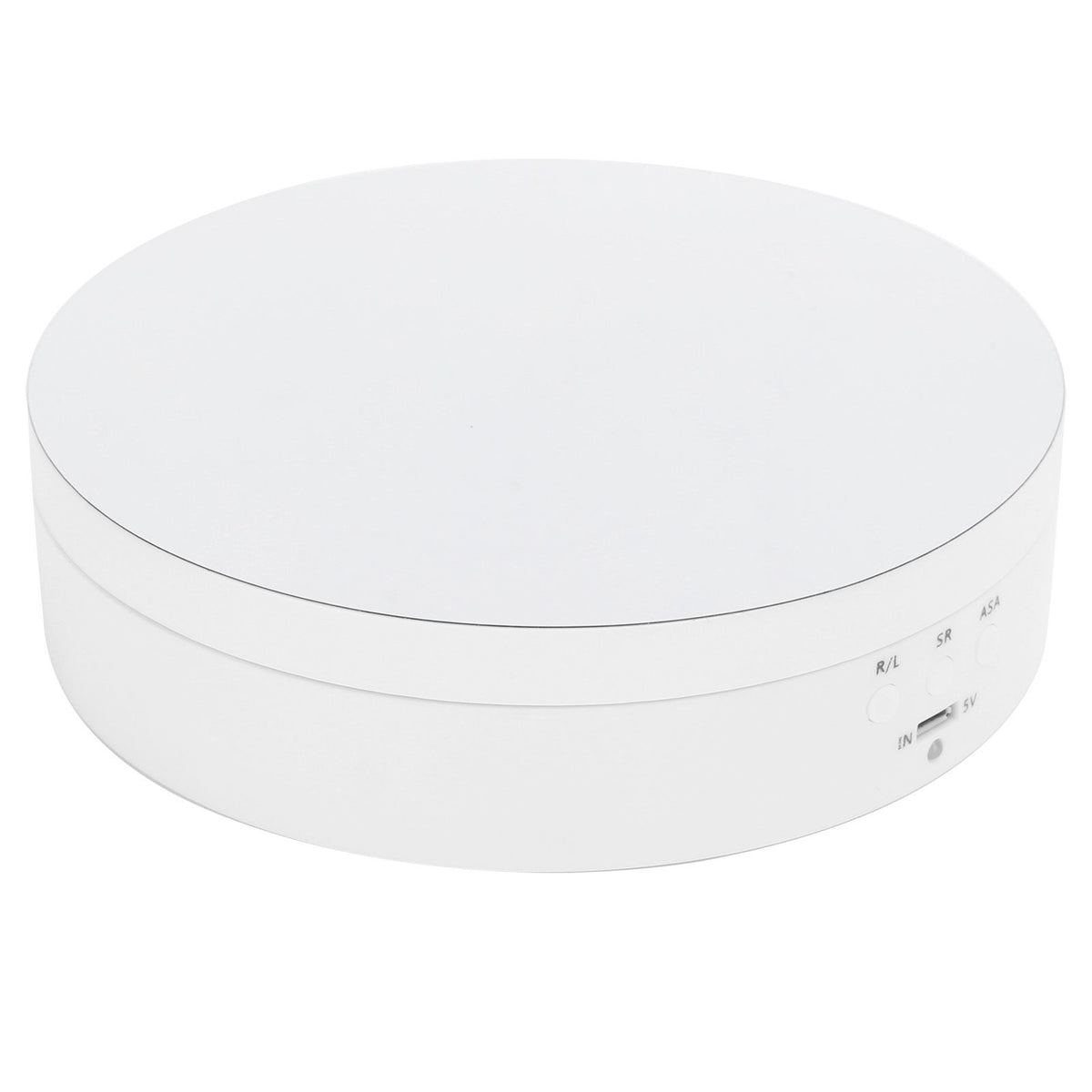 3 Speeds Electric Rotating Display Stand 360 Degree Turntable Jewelry Holder USB ChargingWhite