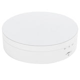 3 Speeds Electric Rotating Display Stand 360 Degree Turntable Jewelry Holder USB ChargingWhite